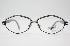 Vintage Glasses Persol Mythis Athena Black Silver Square Eyeglass Frame