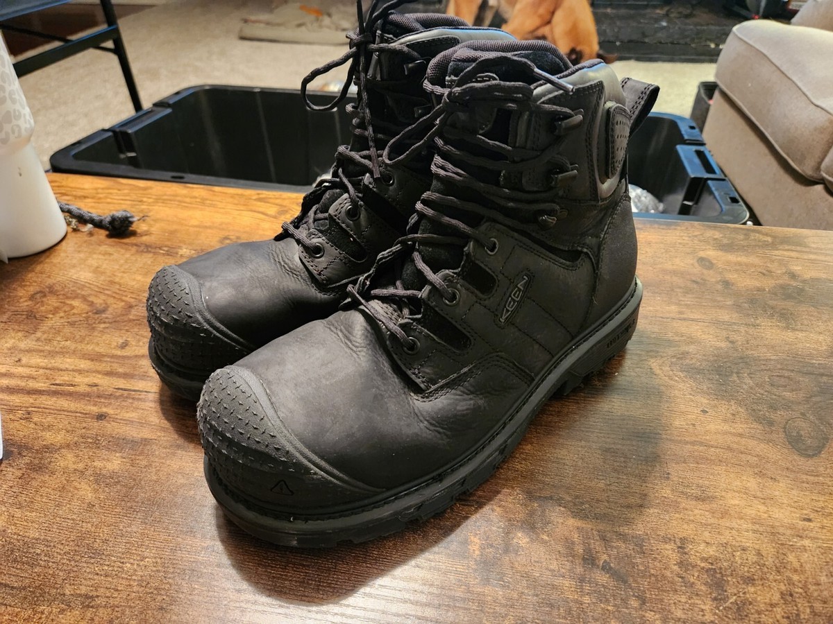 KEEN Utility Camden 6" Waterproof Work Boot For Men - Composite Safety Toe With Internal Met Guard, Heavy Duty & Comfortable