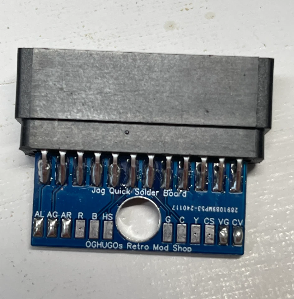 Atari Jaguar AV Composite Stereo RCA Card Edge Connector Free ship - Image 2 of 4