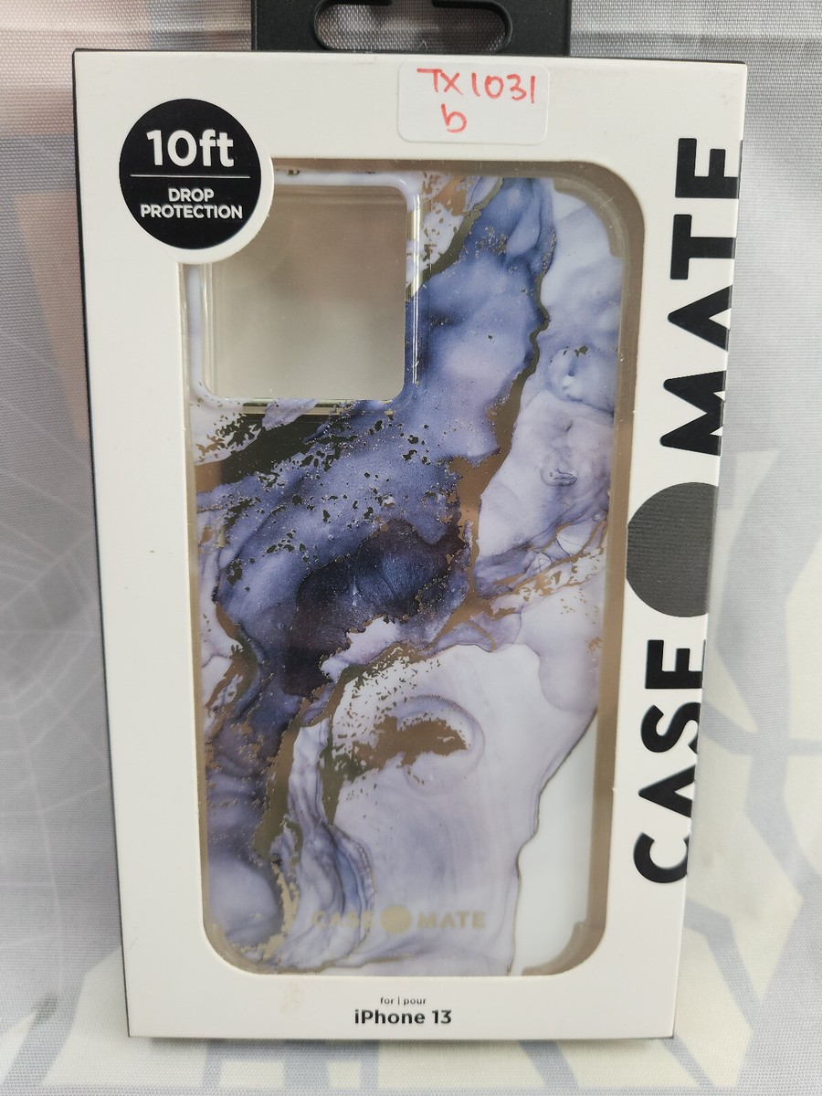 Case-Mate CM047504 Apple iPhone 13 Tough Prints Case Navy Marble