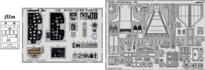 Eduard Models 1/32 Aircraft- P47D20 Interior for TSM (Painted) EDU32943