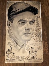 Comic Engraving Baseball Willie Kamm Cincinnati Reds White Sox Jack Winter