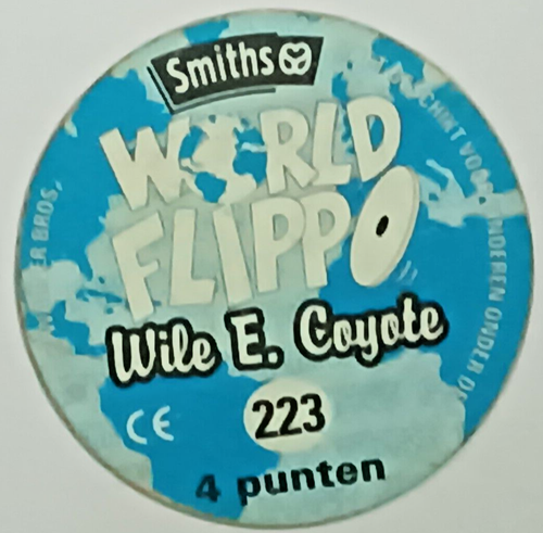 INDIA 1995 WARNER BROS SMITHS WORLD FLIPPO TAZO WILE E. COYOTE SCHERMEN ITALIA - Foto 2 di 2