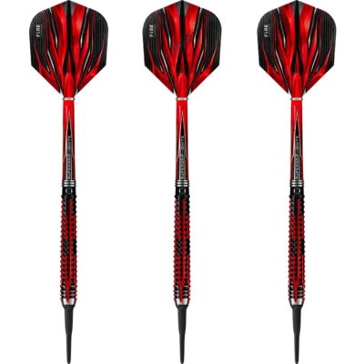 HARROWS DARTS LTD Harrows Soft Darts Fire Inferno 90% Tungsten Softtip Dart Softdart Dartscheibe