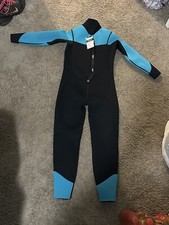HEVTO Wetsuit Kids Youth Sz 12 Neoprene Full Suit Surfing Swim Scuba Tags