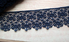 Raffinato Pizzo MACRAME' NERO h. cm 5 *merletto trina passamaneria RITAGLIABILE