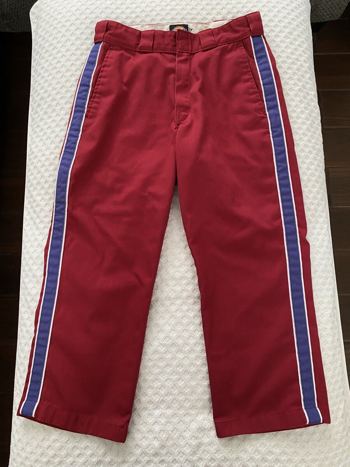 Supreme x Dickies Stripe  Work Pants Maroon Size  SS