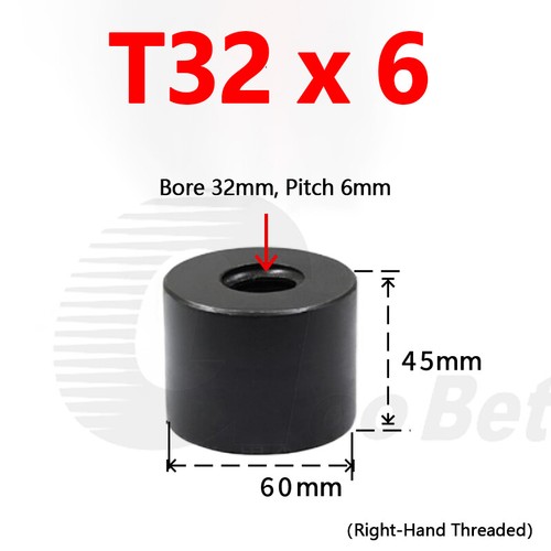 T10 - T50 Round Nut for Trapezoidal Right-Hand Threaded Rod Lead Screw Steel C45 - Picture 21 of 28