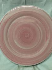 CALECA ITALY SOLIDS BRUSH PINK" 12 5/8" ROUND CHOP SERVICE CHARGER PLATE PLATTER
