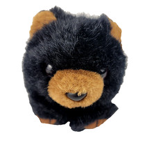 4" Puffkins Swibco Benny Black Bear Plush Stuffed Animal