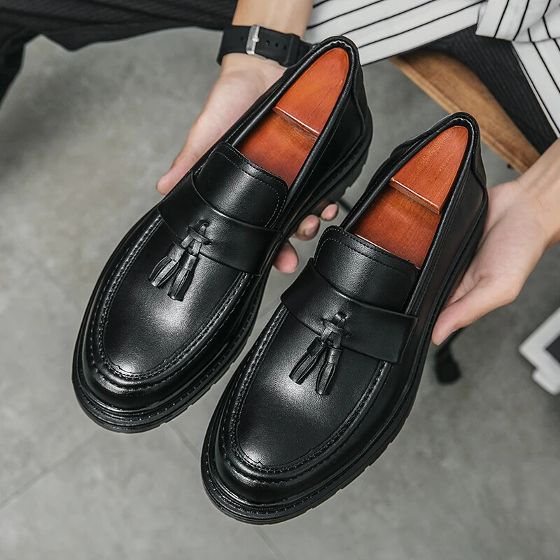 Black Brand new loafers. Size 42 in Men. Very good for gentleman. Maxwell Sheep Skin Penny Loafers - Black | Martin Dingman main image 3