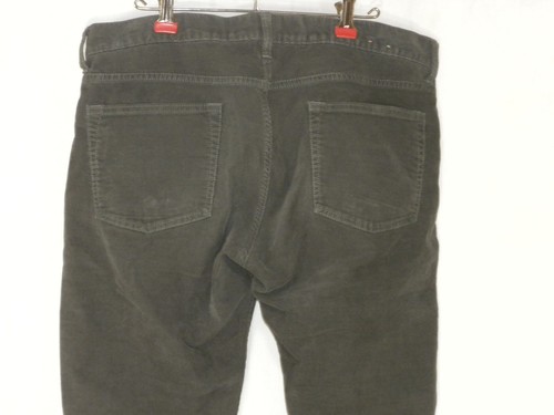 Pantalone J Crew uomo 34x34 grigio velluto a coste 484 elasticizzato chino slim fit gamba affusolata - Foto 4 di 12