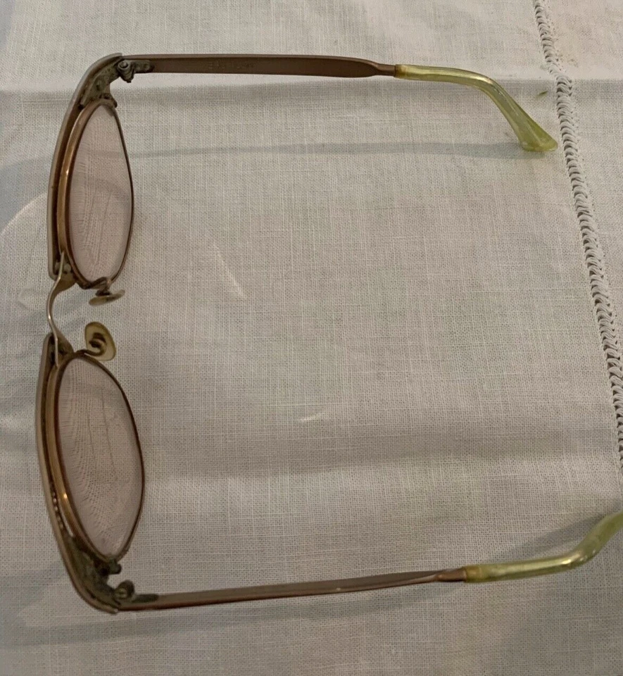 Anteojos biofocales de aluminio de colección años 50 pequeños damas/niñas CAT EYE 3 3/4 Foto 2 de 4