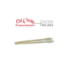 NEW Cal Scale 190-253 Check Valves Unpainted Brass Casting with Stop Valves (2)