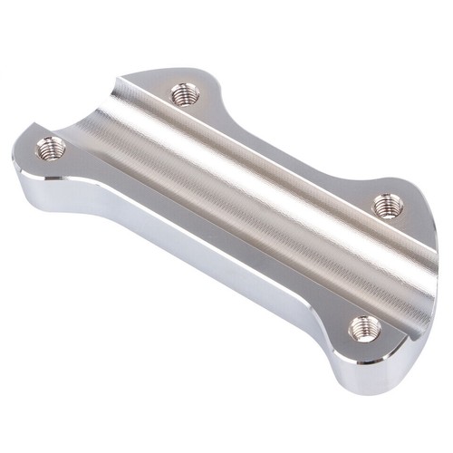 Chrome 4" Tall Handlebar Risers Top Clamp For Harley Softail Night Train V-Rod - Picture 11 of 18