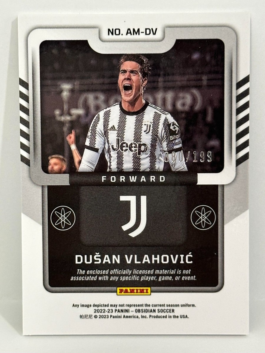 ヴラホヴィッチ　Vlahović ユベントスJuventus　Obsidian 2022-23 Panini Obsidian Soccer Juventus Atomic Material 080