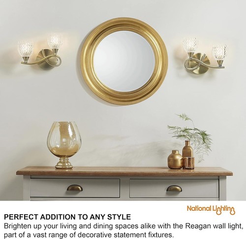 REAGAN Twin Wall Light G9 Dimmable Adjustable Fitting Lights for Living Room - Picture 14 of 25