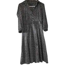 Zara Basic Small Black Geomtric dress