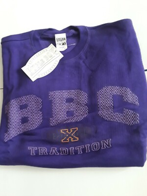 RARE VINTAGE 1990S BUGLE BOY HEAVY WEIGHT HIP HOP PURPLE SWEATSHIRT NWT MEN MED
