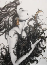 JENNIFER JANESKO -  ONE OF A KIND ORIGINAL PAINTING "WHATEVER IT TAKES" 1991