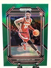 Brandon Miller 2023 Panini Prizm Draft Basketball Rookie Green Prizm