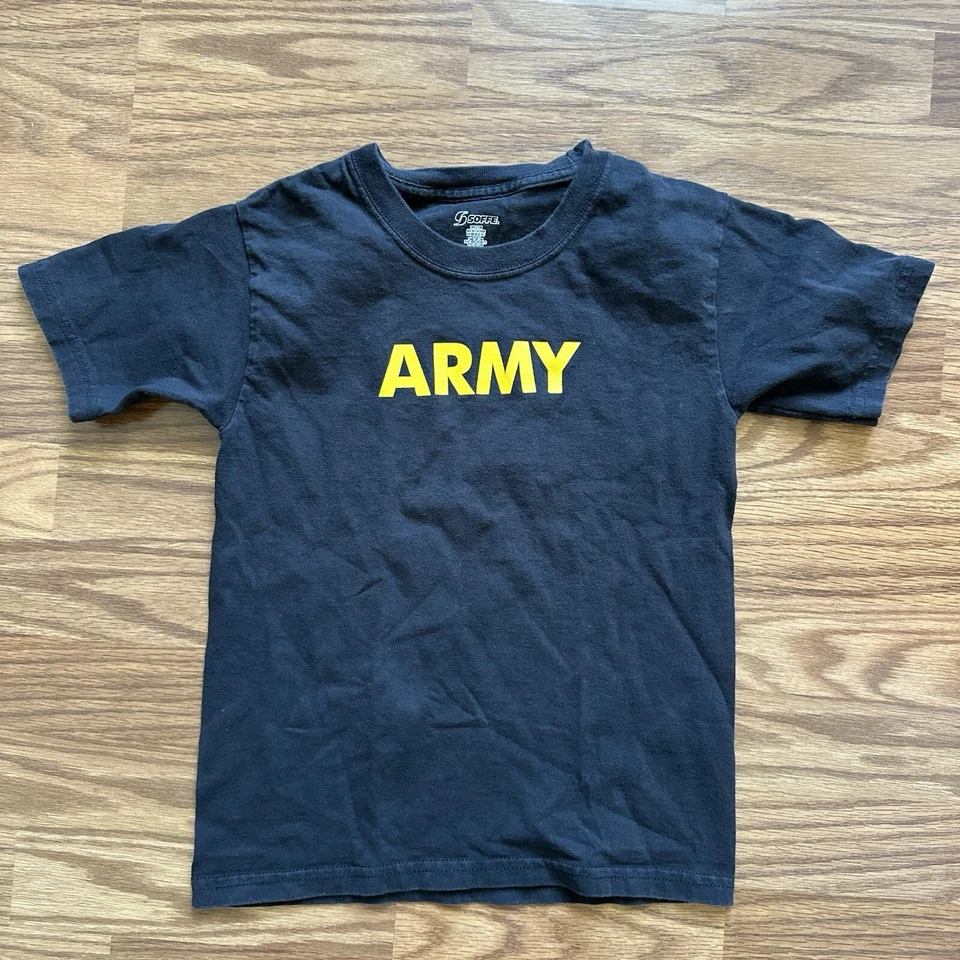 Soffe Ejército de EE. UU. Jóvenes Niños Pequeña Fitness Física PRT Uniforme Camiseta Pantalones Cortos ¡EXCELENTE ESTADO USADO! Foto 2 de 4