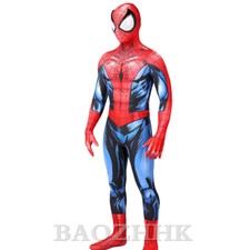 Ultimate Spider-Man Jumpsuit Spiderman Cosplay Costume For Adult Kids Halloween