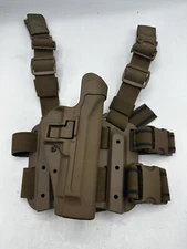 Blackhawk Serpa Beretta 92/95 9MM Right Hand Drop Leg Pistol Holster Complete