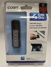 Coby MP210-4G ~ 4GB ~ USB- Storage Stick MP3 Player Digital Music Storage WMA