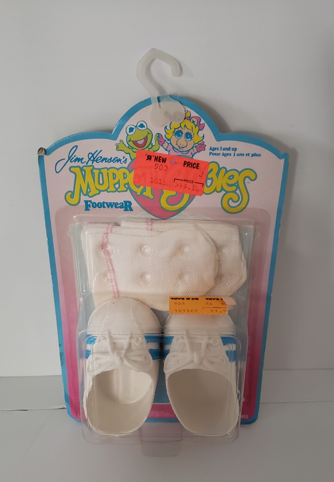 Vintage Jim Hensons Muppet Babies Footwear 1985 Kermit & Miss Piggy Shoes