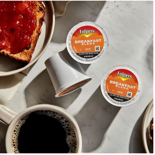 2 Box Folgers Breakfast Blend, Light Roast Coffee, Keurig K Cup Pods, 48 Count - Picture 4 of 5