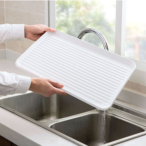 Large Drying Rack Dish Drainer Kitchen Sink Plate Draining Tray Cutlery Holder - Picture 5 of 10