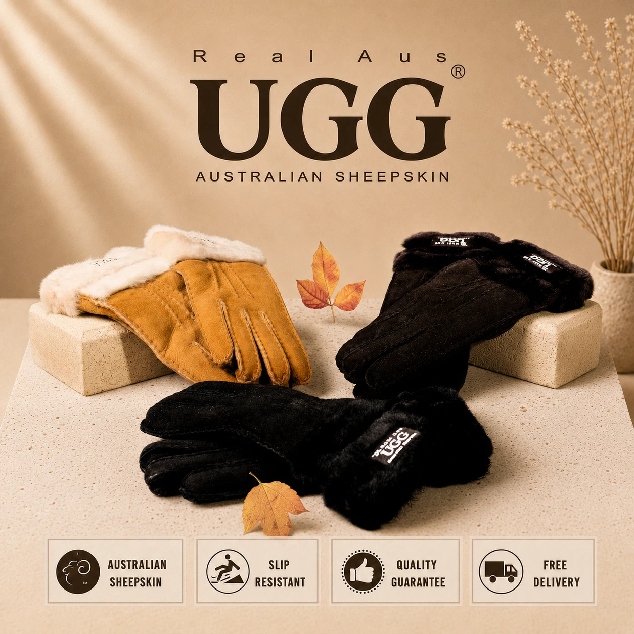 Women's Sheepskin Gloves image 1