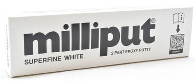 Milliput Superfine White 4oz/113g 2 Part Modeling Sculpting Epoxy Putty Bar