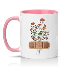 Self Love Womens 11oz Ceramic Mug Mental Health Wellbeing Gift For Her