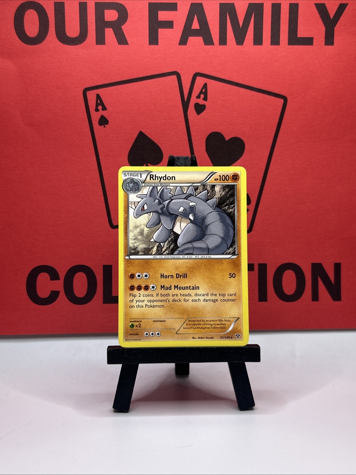 Rhydon 61/146 XY Base Set Pokemon TCG Regular Rare 2014