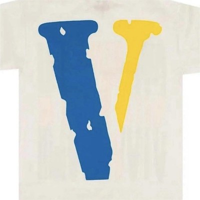 VLONE Stockholm Sweden Graphic T-Shirt White Blue Yellow XL Short Sleeve