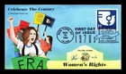 US COVER WOMEN'S RIGHTS 1970S CELEBRATE CENTURY FDC PUGH HAND PAINTED