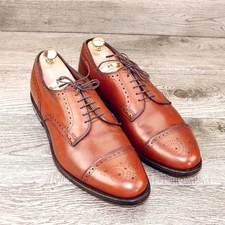 Allen Edmonds SANFORD Cap Toe Blucher  10 D  Chili * add $15 new Trees