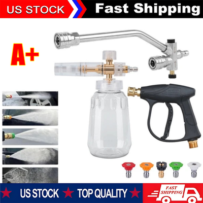 #ad Snow Foam Cannon Gun Car Wash Soap Lance Sprayer Pressure Washer Bottle NEW $28.13