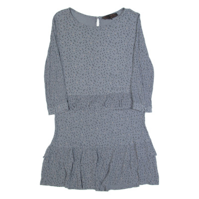 FAT FACE Damenkleid Grün Gepunktet Knielang UK 10