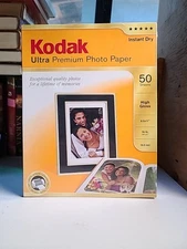 Kodak Ultra Premium Photo Paper 8.5x11 High Gloss Instant Dry 50 Sheets