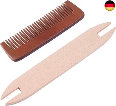 nbeads Weaving Tool Kit, Einschließlich 1 PC Holz Strickmaschinen Shuttle Und 1 