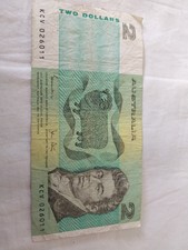 1983 $2 Johnston Stone Australian Banknote  KCV Prefix