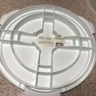 Wilton large round plastic clear white cake carrier with handle never used — photo 4