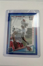 2025 Panini Donruss Rated Rookie Will Johnson #396 Optic  Blue Scope Prizm (RC)