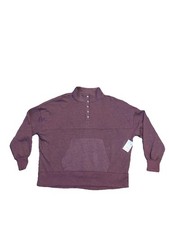 So Lounge Life Pullover Sweatshirt Plum Color Size XL