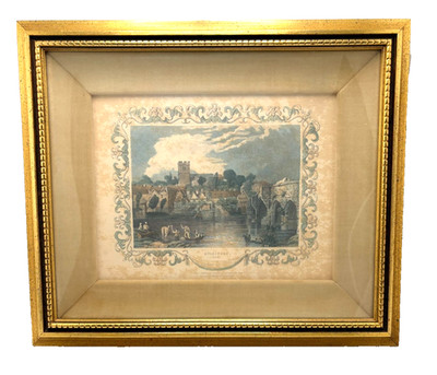 Antique Aylesford, Kent 1800's  Colored Tombleson, London # 975