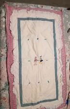 Disney vintage baby blanket quilt Handmade.