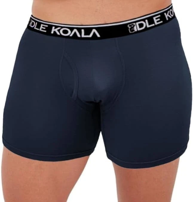 Мужское бамбуковое нижнее белье трусы-боксеры гибкий пояс упаковка 3-12 шт. черное темно-серое - Изображение 2 из 4